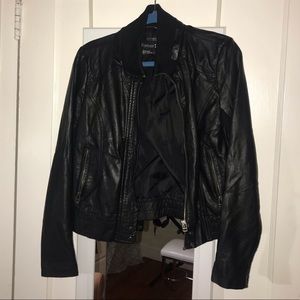 Faux leather jacket